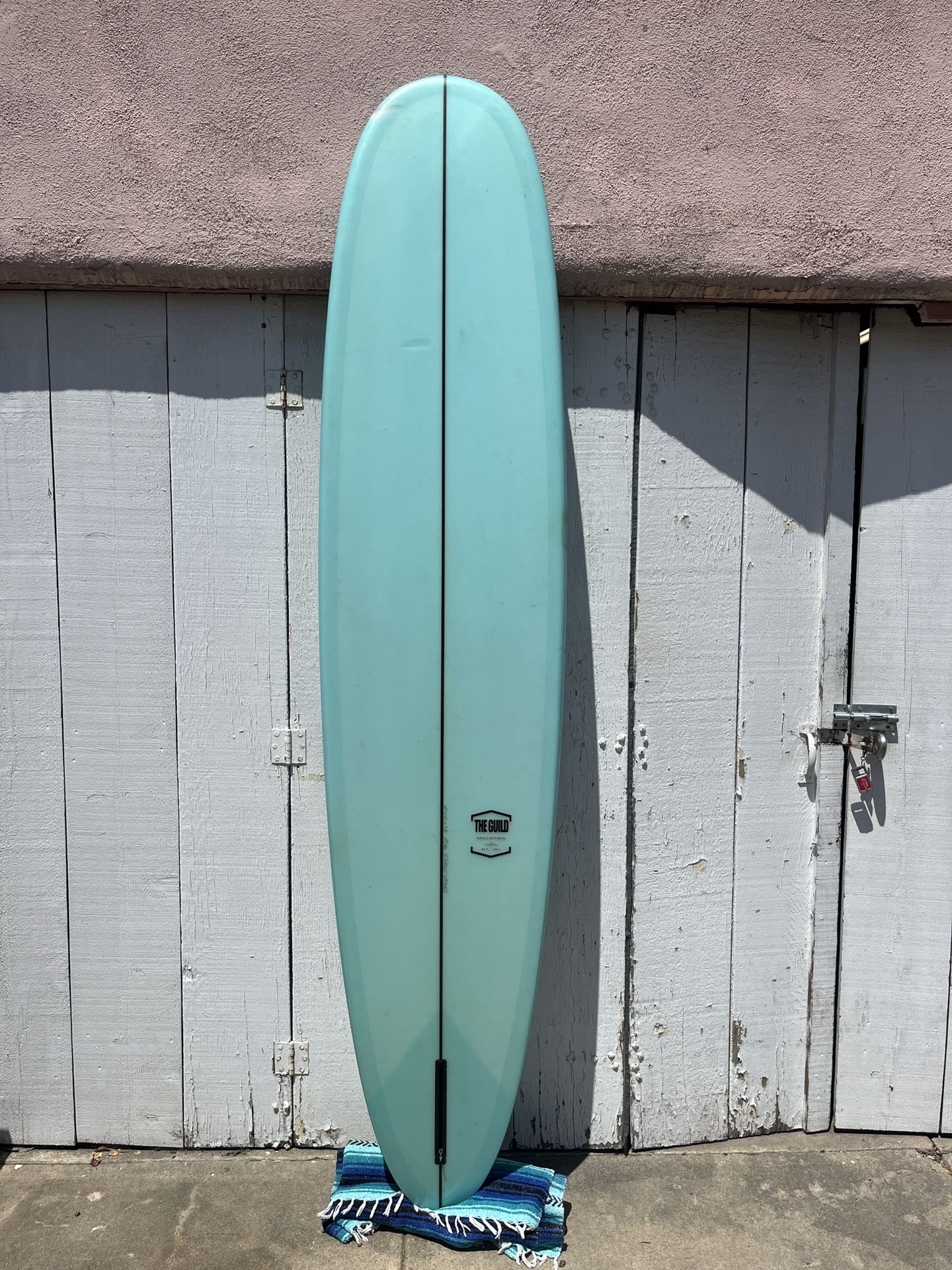 9’2 Guild Longboard Single Fin Pintail Surfboard
