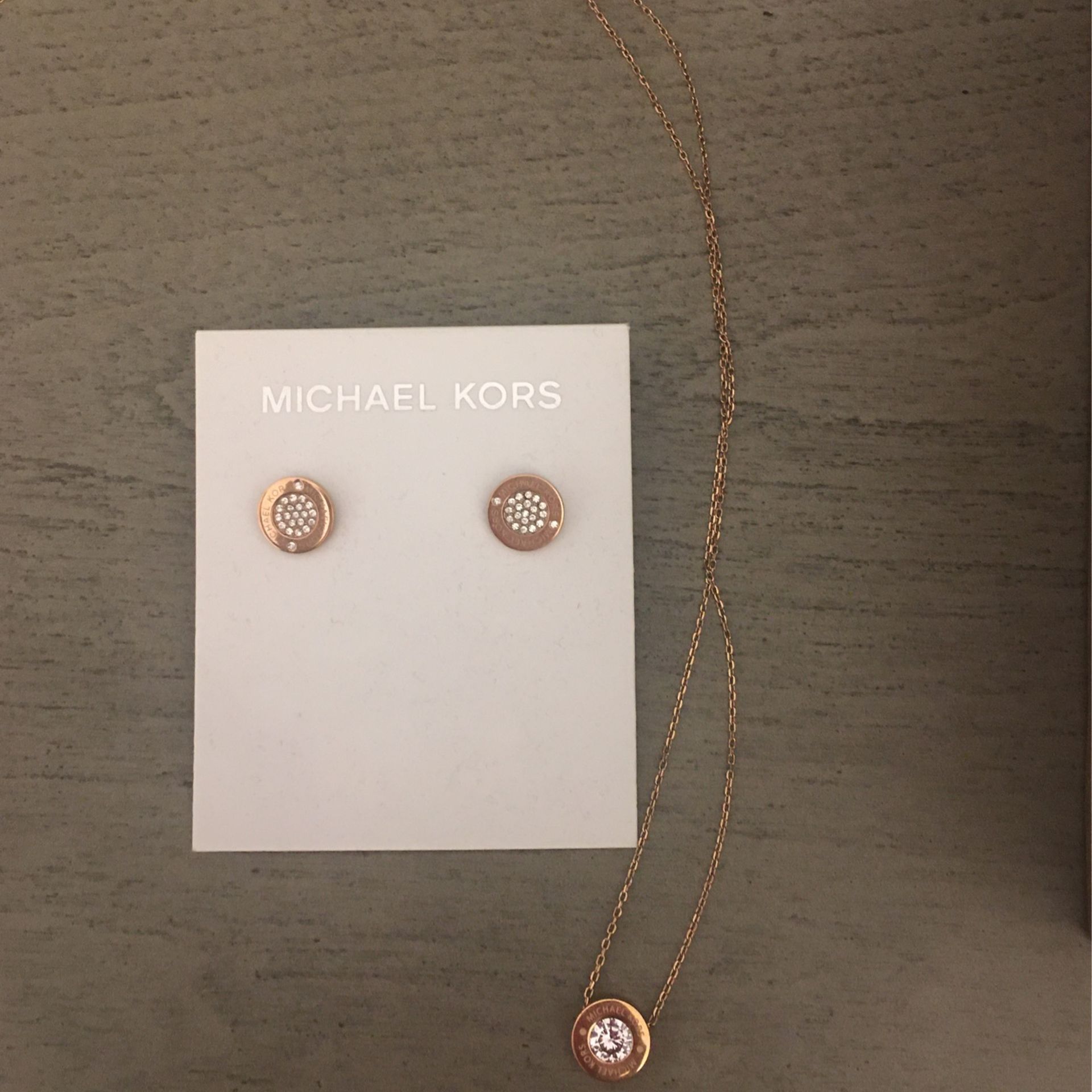 Michael Kors Gold Rose Set