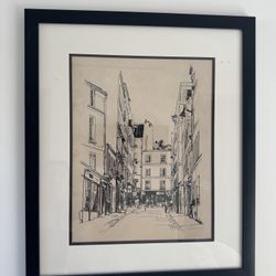 FOR SALE – Set of 2 Framed Paris Artwork Prints – $60 FOR BOTH