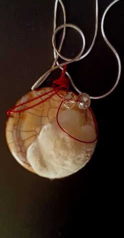 JEWELRY UNIQUE NEW NECKLACES CRYSTALS BISMUTH, FUZZY OKENITE, GREEN EPIDOTE