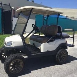 2019 lifted Club car Precedent TEMPO 4 seat Golf Cart 14" rims lights Lithium