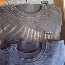 Men’s XXL Patagonia Quilted Gray Crewneck