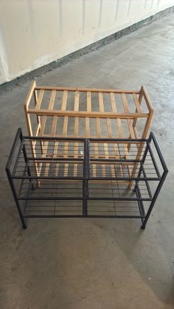 2 shoe racks