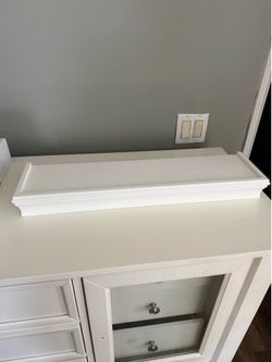 White shelf