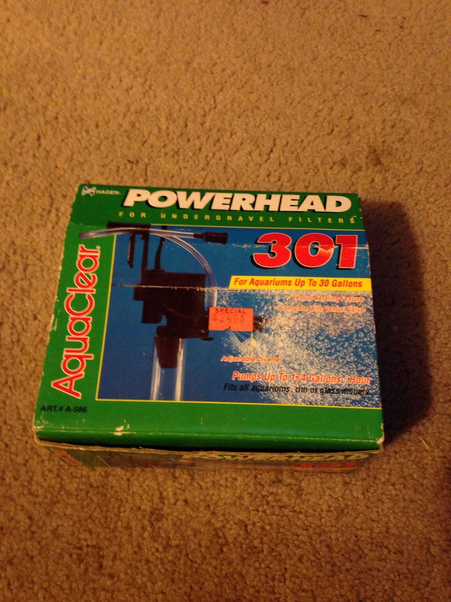 Powerhead 301 aqua clear under gravel filter