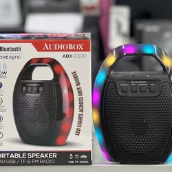 4’’ Rechargeable Speaker With LED Handle