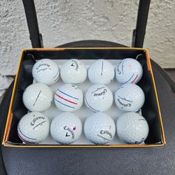 1 DOZEN 12 MINT CONDITION CALLAWAY CHROME SOFT X LS GOLF BALLS