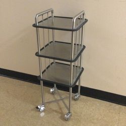 3 Shelf Metal Rolling Cart