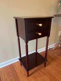 Bombay Company Side Table With 2 Drawers