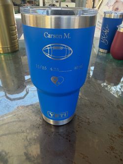 YETI Blue Tumbler (30 oz), Excellent Condition.