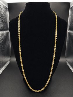 10K Yellow Gold Rope Chain – 20” – 3mm – 4.6g