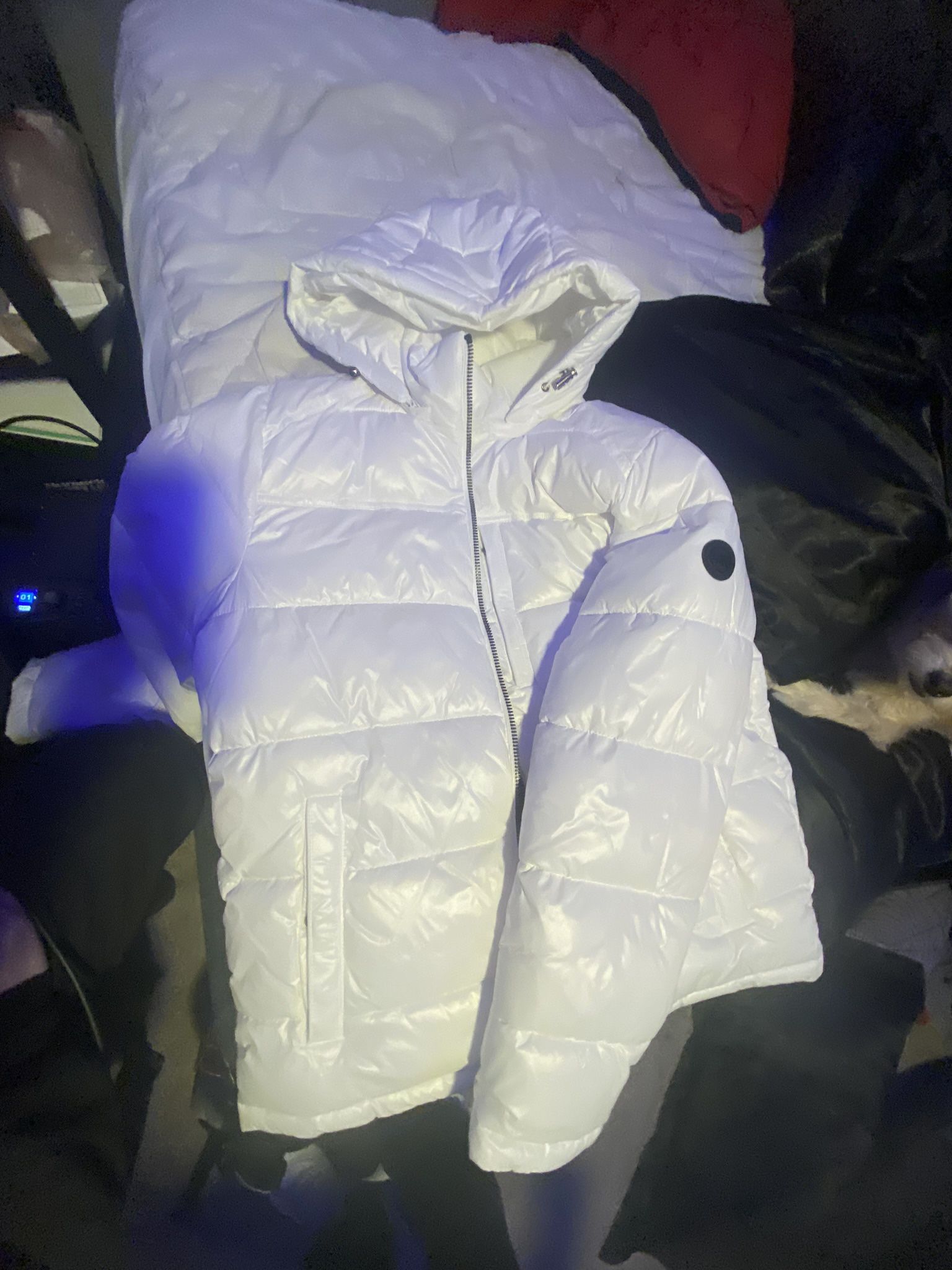 shiny micheal kors puffer jacket size S