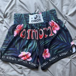 Floral Muay Thai Shorts Mens Medium 
