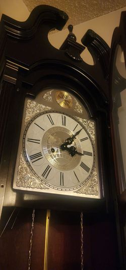 Grandfather floor clock