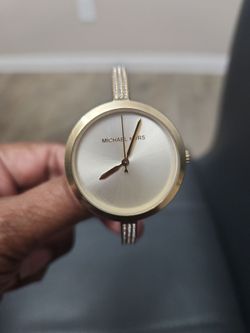 Michael Kors Gold-Tone Bangle Watch
