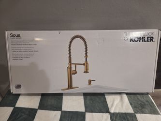 Kohler Sous Semi-Professional Kitchen Faucet W Soap Dispenser Brand New (Price Is Firm)