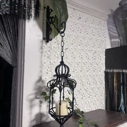 Beautiful Rot Iron Candle Holder Wall Mount