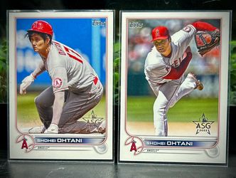 Shohei Ohtani 2022 Topps ASG Baseball Cards Lot of 2