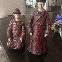 Clay Asian figurines