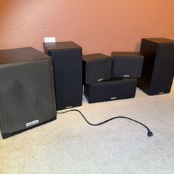 5.1 Surround Sound Speakers. Kenwood KS-401HT Set