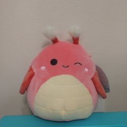 Brand New With Tag Shane The Pink Grasshopper Squishmallow 