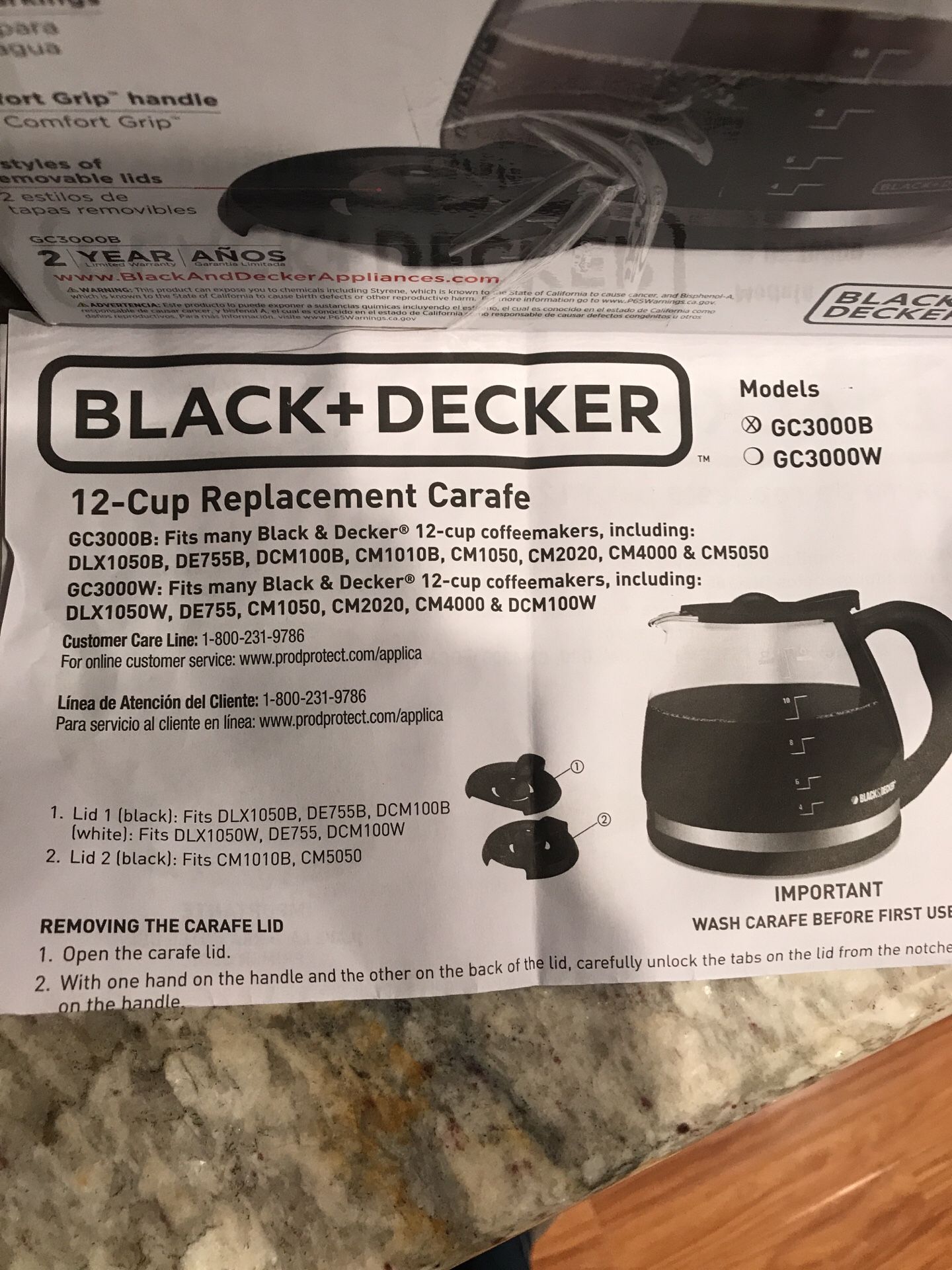 Coffee replacement carafe