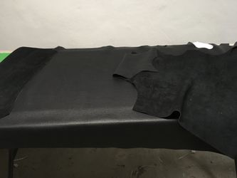 Pebbly Black Leather Hide