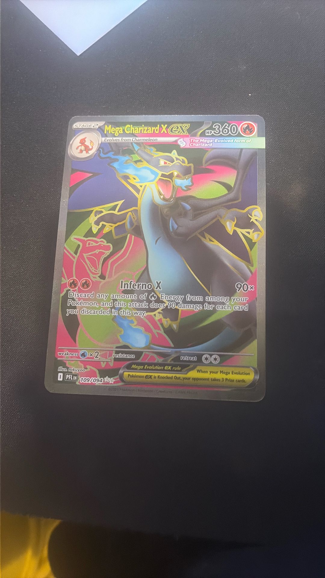 Mega Gengar Ex And Mega Charade X Ex 109/094 With Sleeve