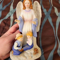 Home Interiors Denim Days Angel Figurine