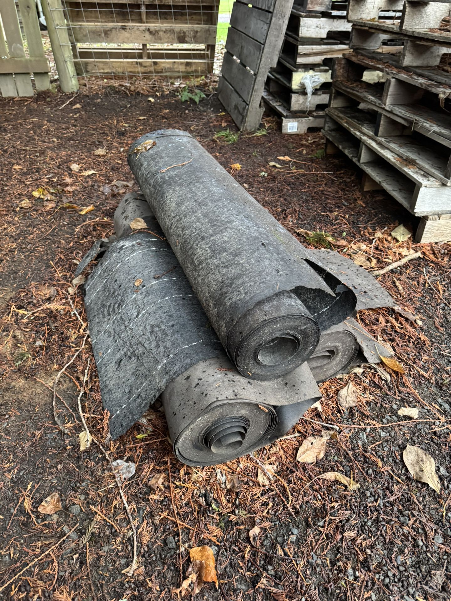 3 Rolls Of Felt Roofing 