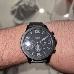 Fossil Men's Nate Oversized Stainless Steel Chronograph Watch