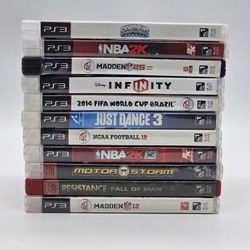 Lot of 11 PS3 Games Playstation 3. Used 