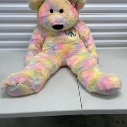 TY Jumbo Peace Beanie Baby 42” VERY RARE