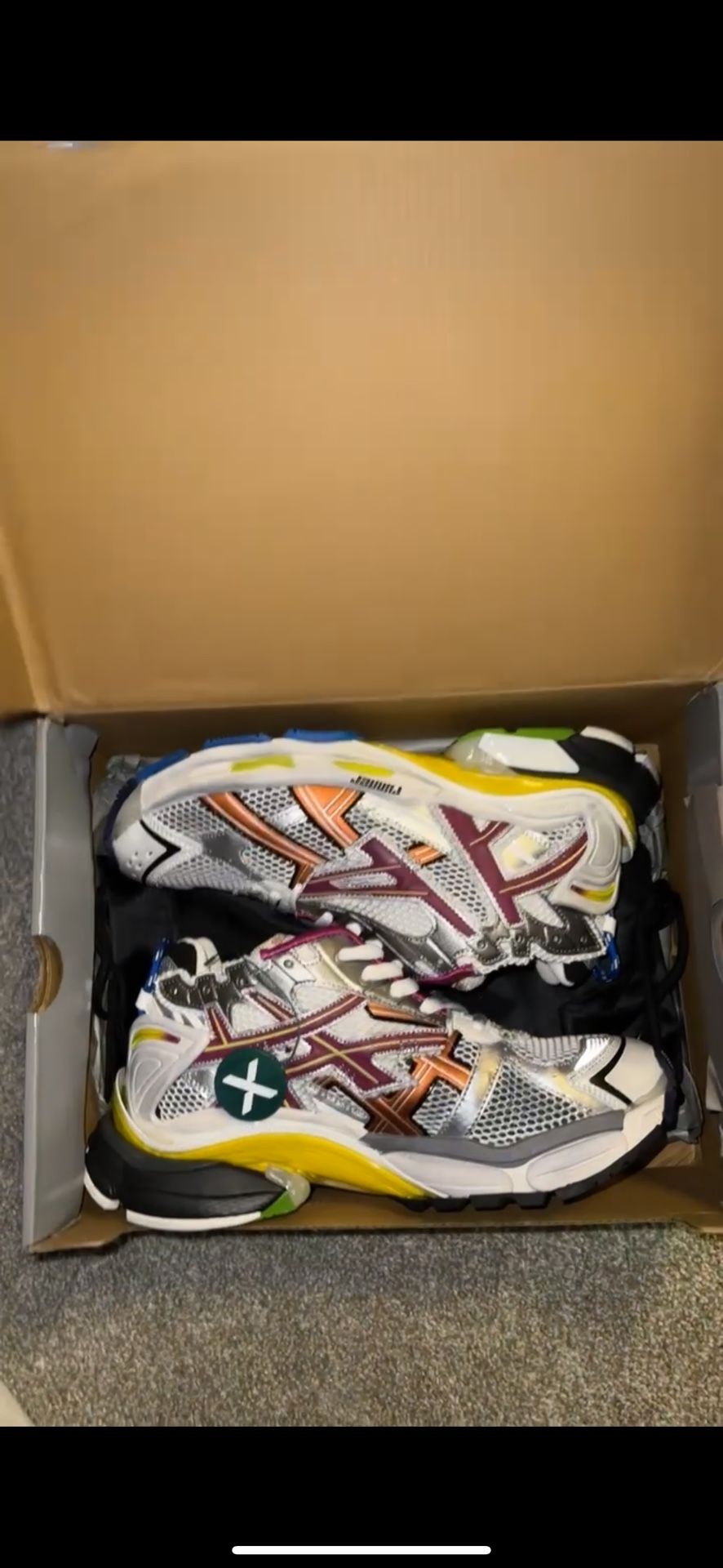 Authentic Balenciaga Runners Multi Color Size 43