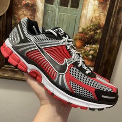 Nike Zoom Vomero 5 Metallic Silver University Red shoes