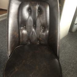 1960s Douglas Faux Leather Swivel Chair