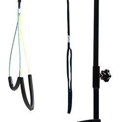 Foldable Pet Dog Grooming Arm with Clamp, Dog Grooming Loop Noose & No Sit Haunch Holder for Medium & Small Pets, Pet Grooming Tool 35.5" Height Adjus