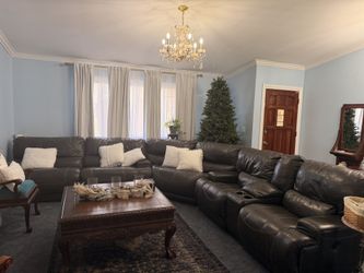 Leather Sectional Recliner