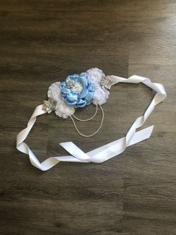 Maternity Sash/ Baby Shower Ideas/ Cinto De Maternidad/ Baby Shower Belt/ Hecho A Mano/ Handmade