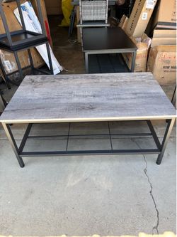Coffee Table with matching end tables