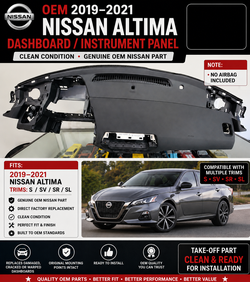 OEM 2019–2021 Nissan Altima Dashboard / Instrument Panel