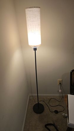 MOVE OUT SALE - Linen Shade Floor Lamp