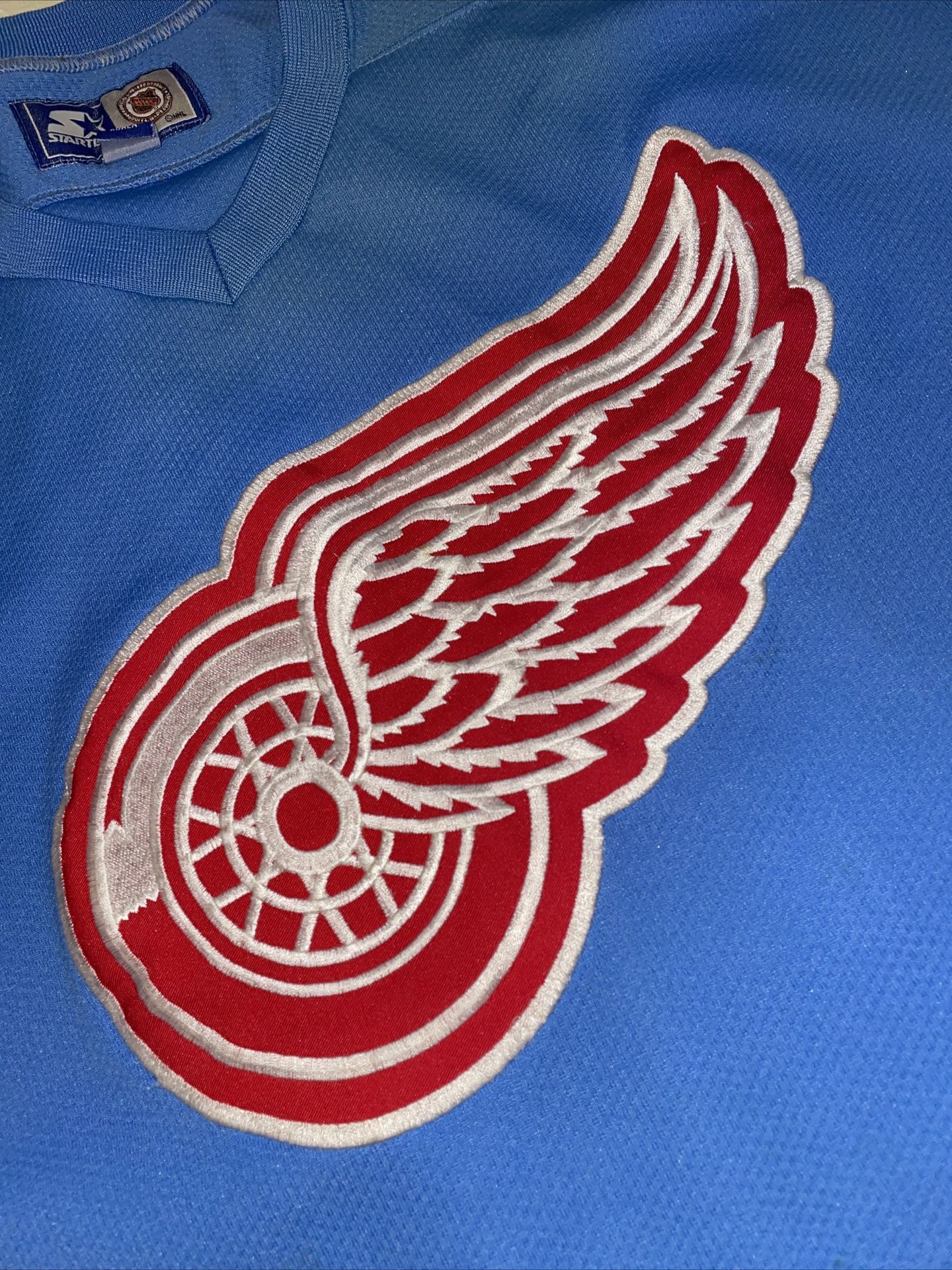 1990's DETROIT RED WINGS STARTER JERSEY (ALTERNATE) XL - Classic American  Sports