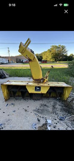 John Deere 42-inch snowblower attachment serial number M03250X575713