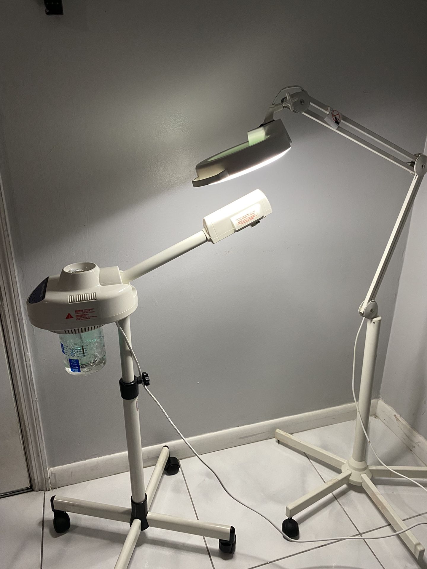 Facial Steamer And  magnifying facial lamp [ $150 ] For Both 