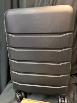 Sweetcrispy 21 inch  Luggage, Hard Shell ABS Suitcase With Double Spinner Wheels