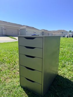IKEA Silver Storage Drawer Unit with 5 Large Drawers