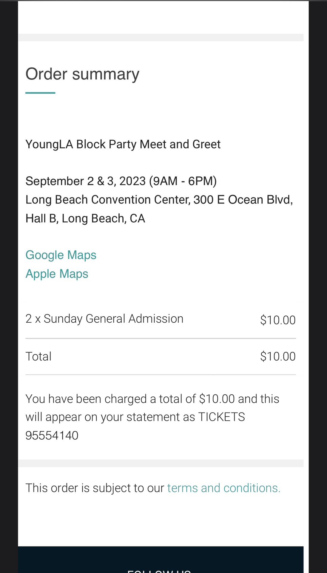 Young LA block party tix for Sale in Buena Park, CA - OfferUp