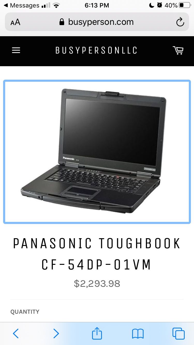 Panasonic 54 Toughbook