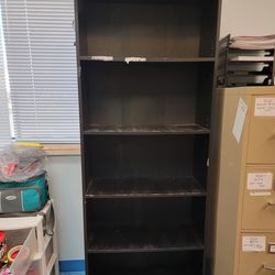 Black bookshelf